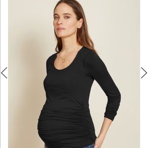 Isabella Oliver maternity scoop neck blouse